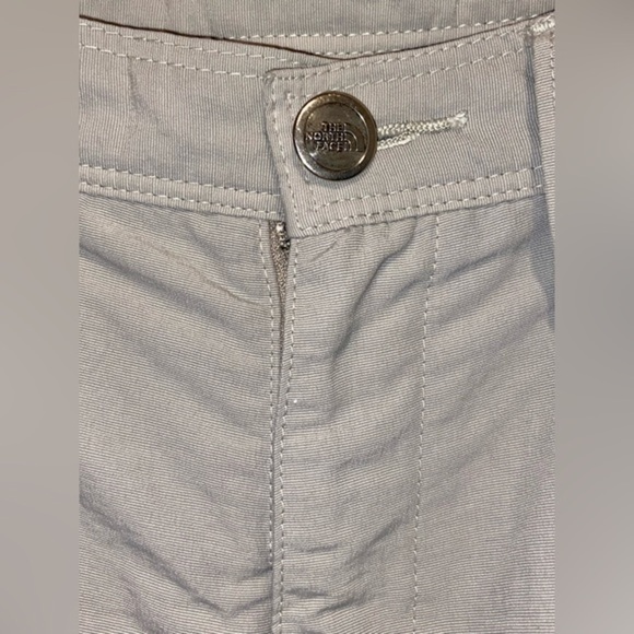 Women The North Face weatherproof sand beige hiking outdoor nylon pants size 10 - Picture 8 of 12